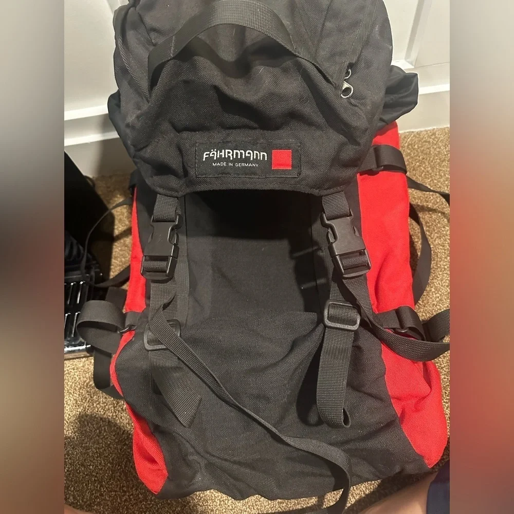 Black and Red Men's Backpack